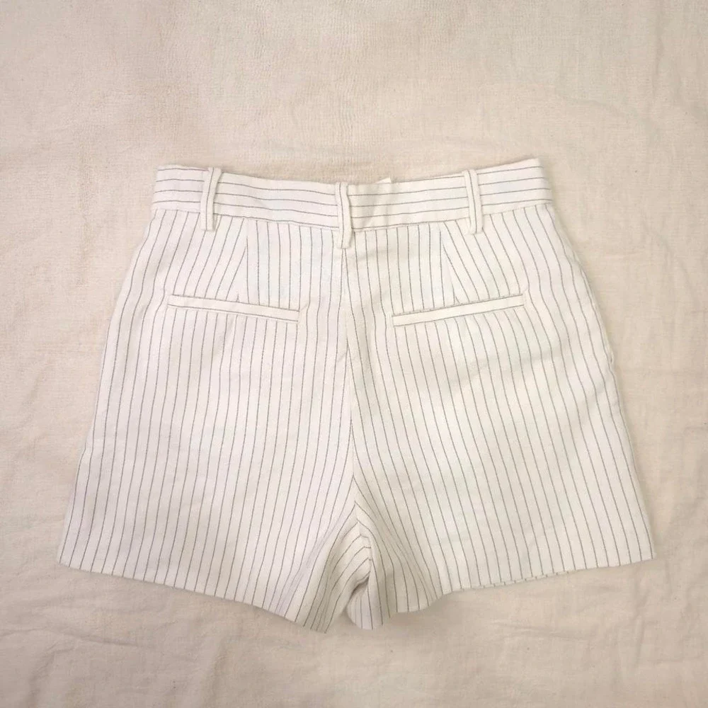 Madewell white pinstripe